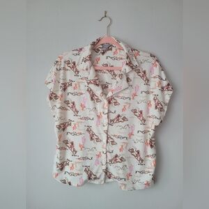 Fabulous Just Like You Cowboy Print Pajama Top